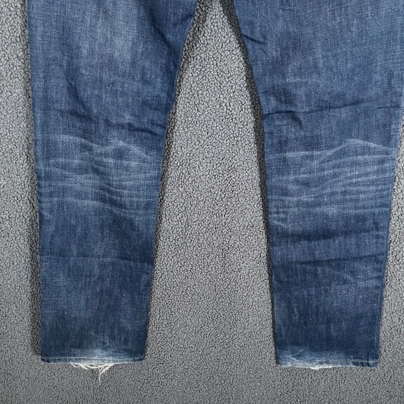 Diesel Larkee Straight Fit Button Fly Italy Made Jeans - Men's Size 36*32 - Blue - Picture 5 of 11